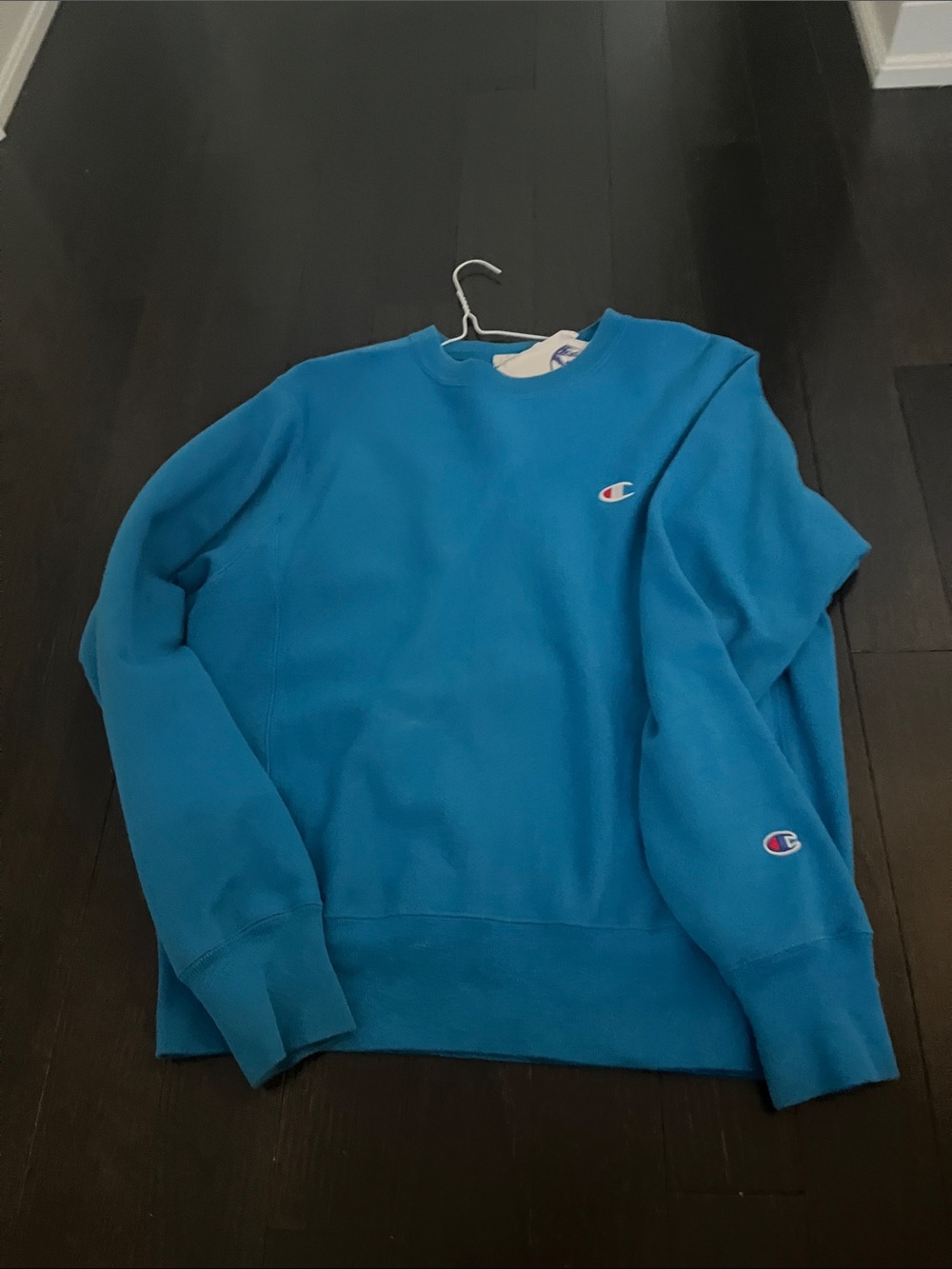 Champion Teal Blue Crewneck Sweatshirt